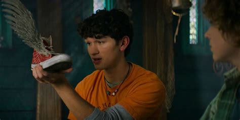 hermes flying shoes percy jackson|luke gives percy jackson Hermes shoes.